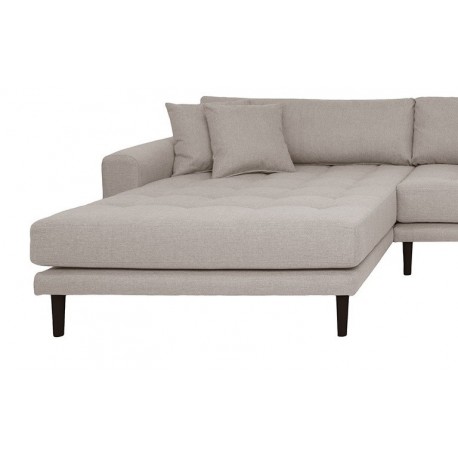 Andersen | Hjørnesofa med Venstrevendt Chaiselong | Beige stof