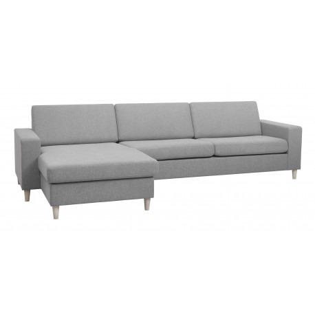 Thomas vendbar XL chaiselongsofa 308cm - Lysegrå