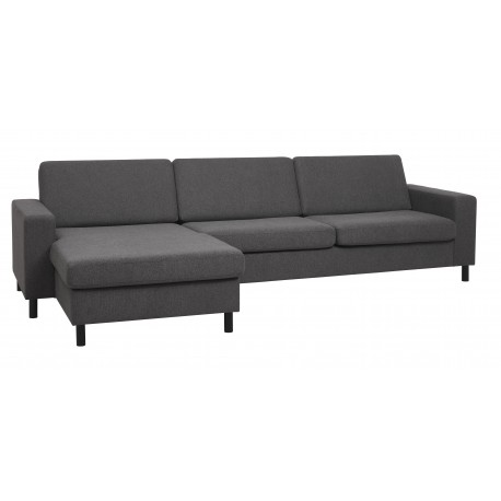 Thomas vendbar XL chaiselongsofa 308cm - Mørkegrå