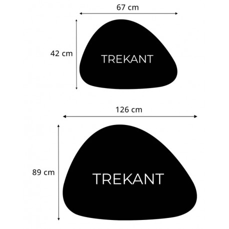 Katrine | Sofabordssæt | Mørkegrå stenlook / Sort lakeret eg