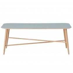 Thomsen Furniture| Cross Sofabord Lysegrå laminat / 68 x 128 cm