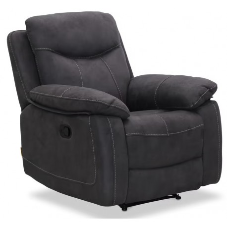 Boston recliner lænestol - grå polyester