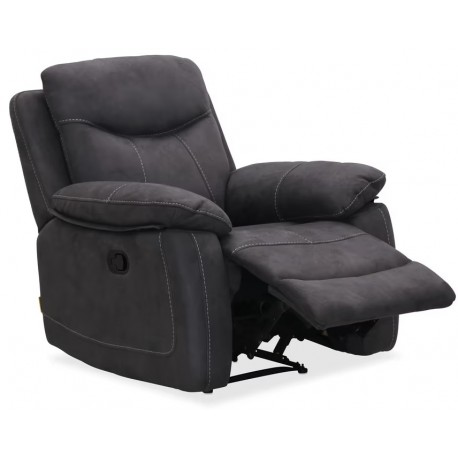 Boston recliner lænestol - grå polyester