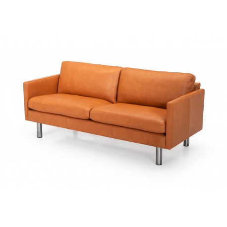 Hjort Knudsen Glostrup lædersofa Cognac