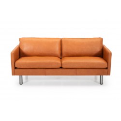 Hjort Knudsen Glostrup lædersofa Cognac