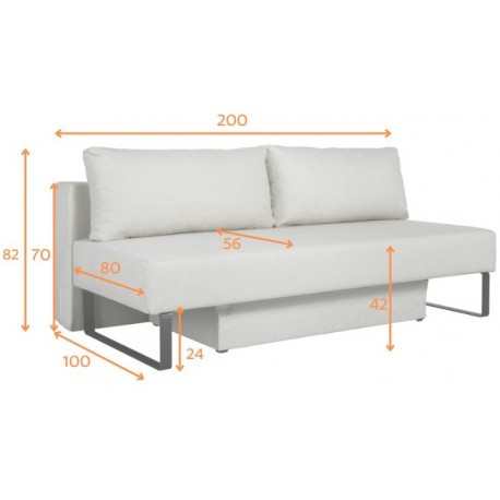 SOMMER SOVESOFA 200 x 100 CM