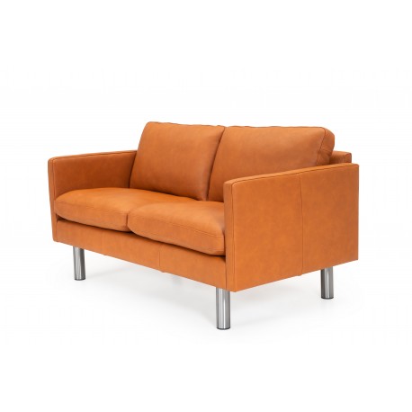 Hjort Knudsen Glostrup lædersofa Cognac