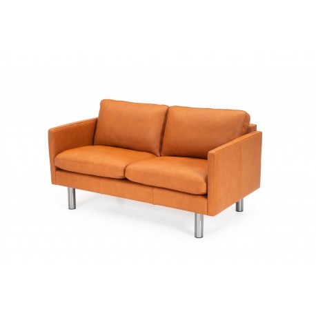 Hjort Knudsen Glostrup lædersofa Cognac