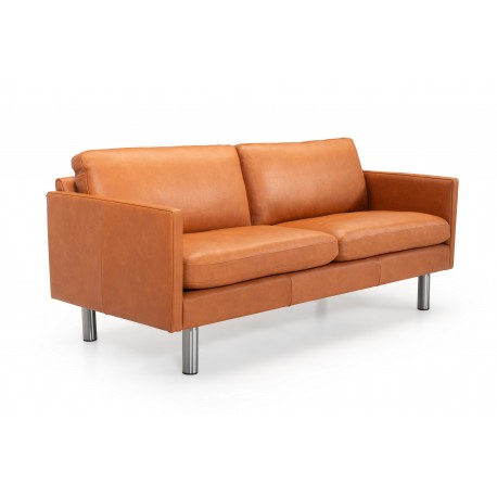 Hjort Knudsen Glostrup lædersofa Cognac