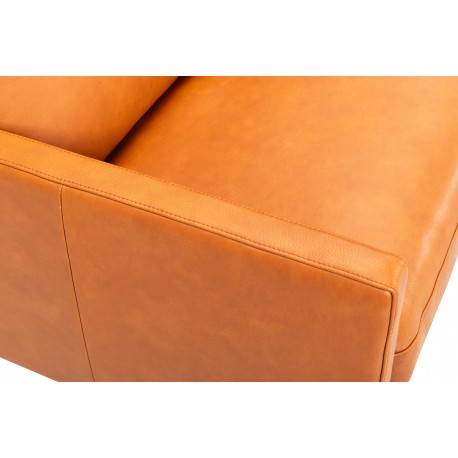 Hjort Knudsen Glostrup lædersofa Cognac