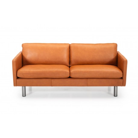 Hjort Knudsen Glostrup lædersofa Cognac