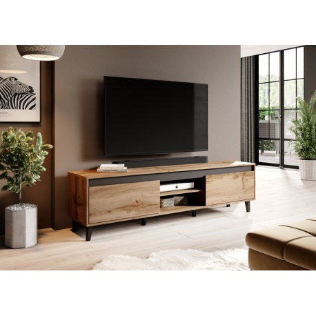 TV BordNORD II 170 cm - Votan Eg/Antracyt/Sort