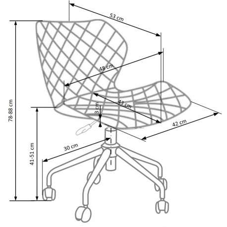 MATRIX børnestol, - Sort/turkis