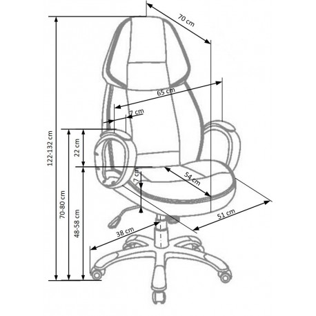 RUBIN stol - Sort