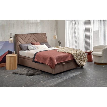 CONTINENTAL I - 160x200cm seng med opbevaring - Beige - Monolith 09