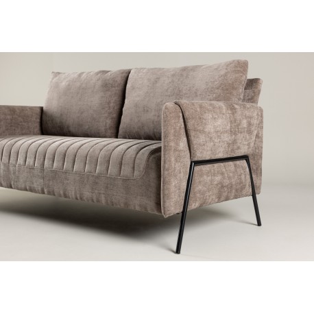 Indigo 2 personers Sofa - Beige og Sort