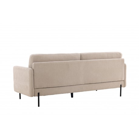 Antibes 3 personers Sofa - Beige og Sort