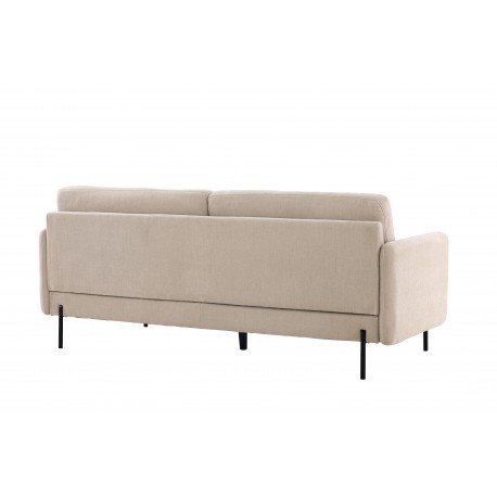 Antibes 3 personers Sofa - Beige og Sort