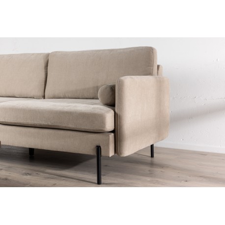 Antibes 3 personers Sofa - Beige og Sort