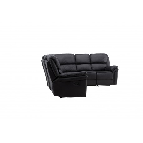 Saranda Recliner Sofa - Sort Mikrofiber stof