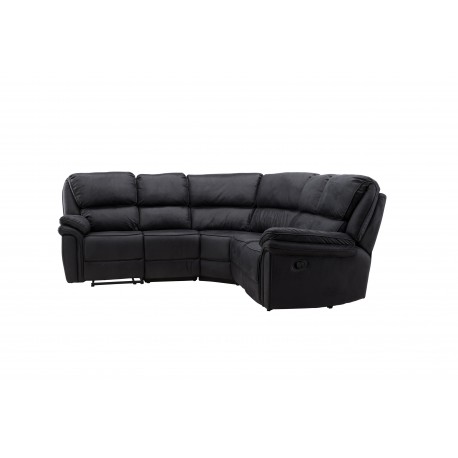 Saranda Recliner Sofa - Sort Mikrofiber stof