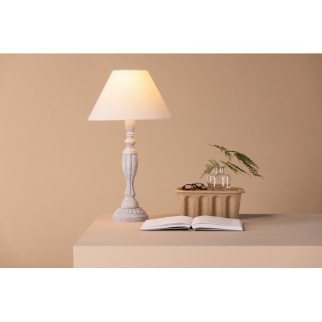 Caen Bordlampe - Beige og Lysegrå