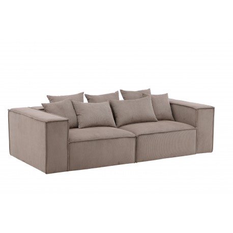 Gillholmen 3 personers Sofa - Brun Fløjl