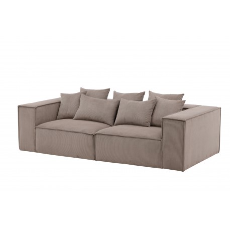 Gillholmen 3 personers Sofa - Brun Fløjl