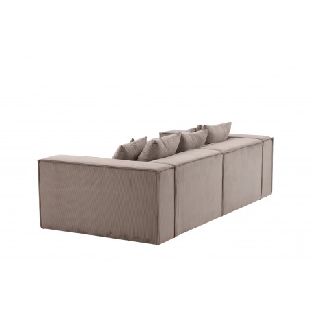 Gillholmen 3 personers Sofa - Brun Fløjl