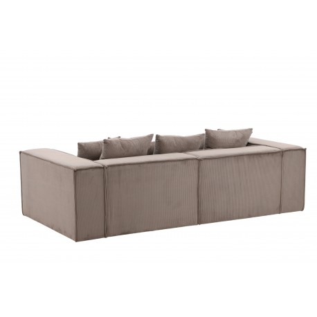 Gillholmen 3 personers Sofa - Brun Fløjl