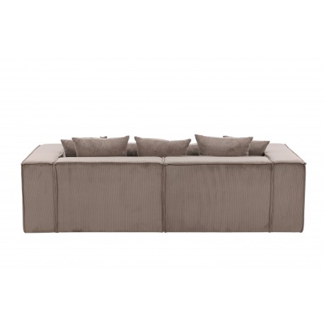 Gillholmen 3 personers Sofa - Brun Fløjl