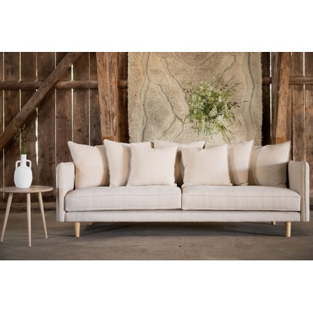 Segelskaren 3 personers Sofa - Beige Stof