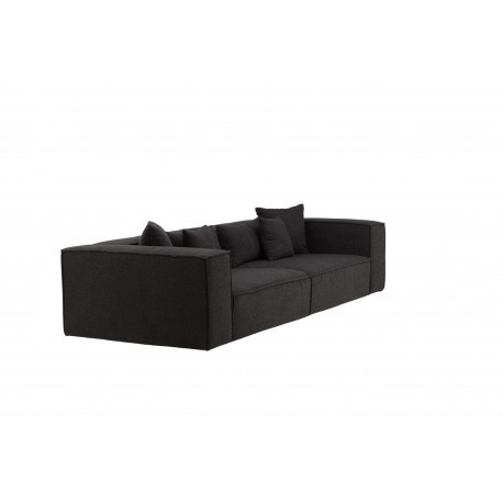 Gillholmen 3 personers Sofa - Sort stof