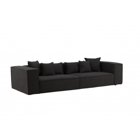 Gillholmen 3 personers Sofa - Sort stof