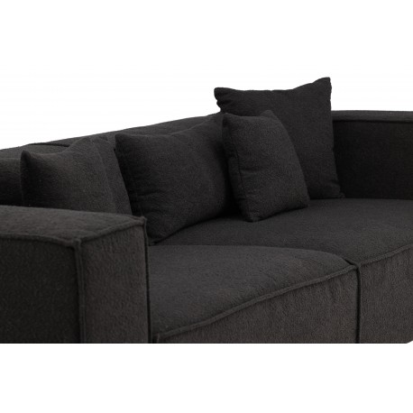 Gillholmen 3 personers Sofa - Sort stof