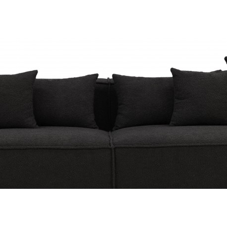 Gillholmen 3 personers Sofa - Sort stof