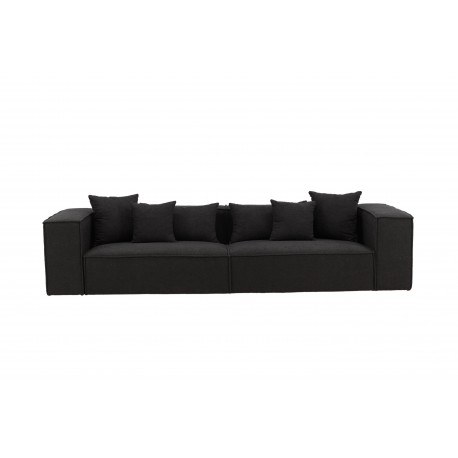 Gillholmen 3 personers Sofa - Sort stof