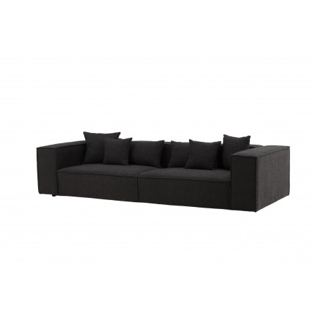 Gillholmen 3 personers Sofa - Sort stof