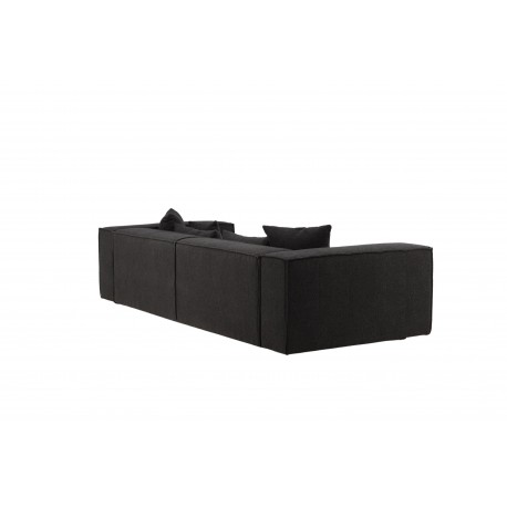 Gillholmen 3 personers Sofa - Sort stof