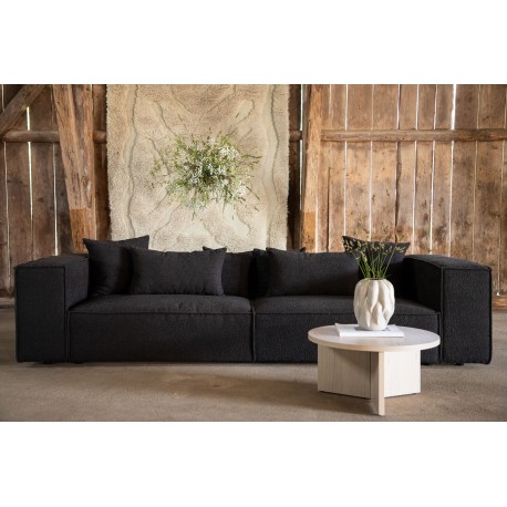 Gillholmen 3 personers Sofa - Sort stof