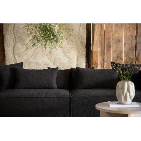 Gillholmen 3 personers Sofa - Sort stof