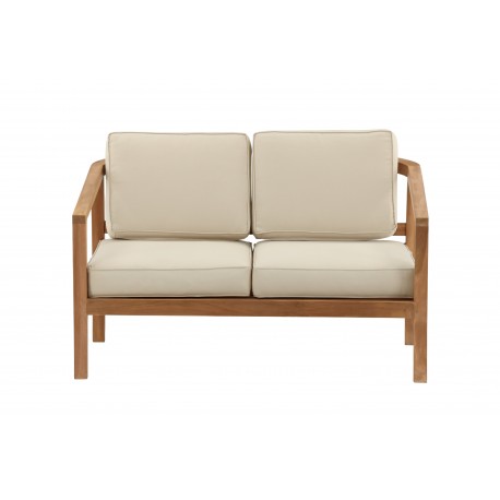 Kenya 2 personers Sofa - Beige,Messing