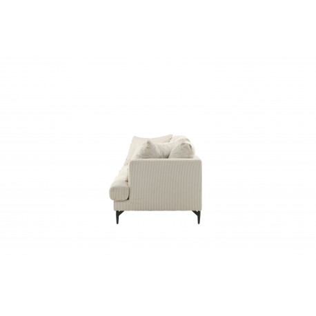 Sofia 3 personers Sofa - Beige Fløjl