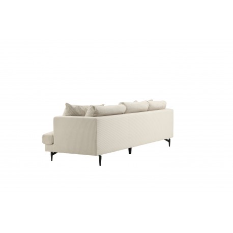 Sofia 3 personers Sofa - Beige Fløjl