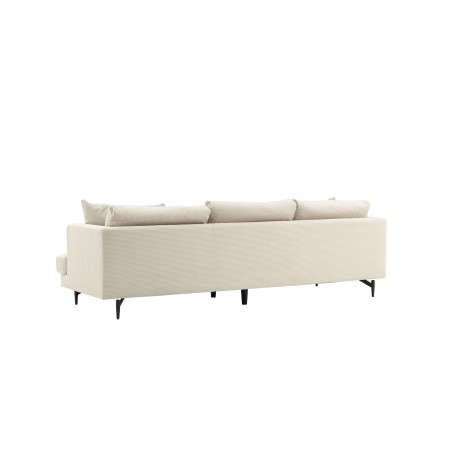 Sofia 3 personers Sofa - Beige Fløjl