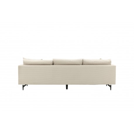 Sofia 3 personers Sofa - Beige Fløjl