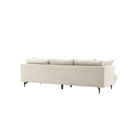 Sofia 3 personers Sofa - Beige Fløjl