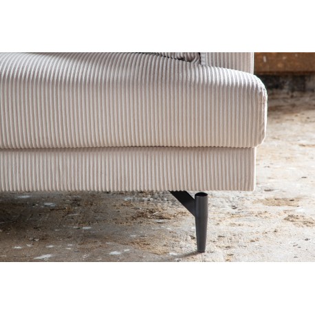 Sofia 3 personers Sofa - Beige Fløjl