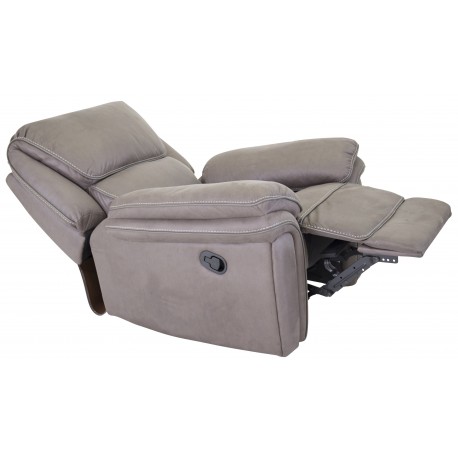 Saranda Recliner Lænestol - Grå Microfiber stof