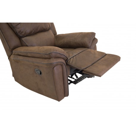 Saranda Recliner Lænestol - Brun Mikrofiber